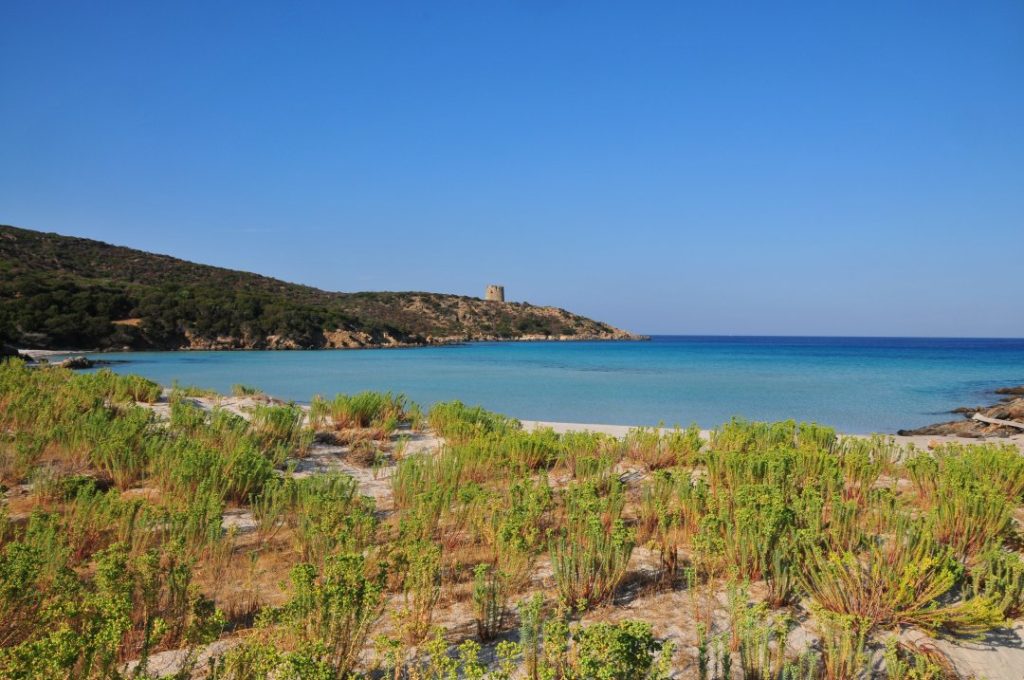 Vista di Cala d'Arena